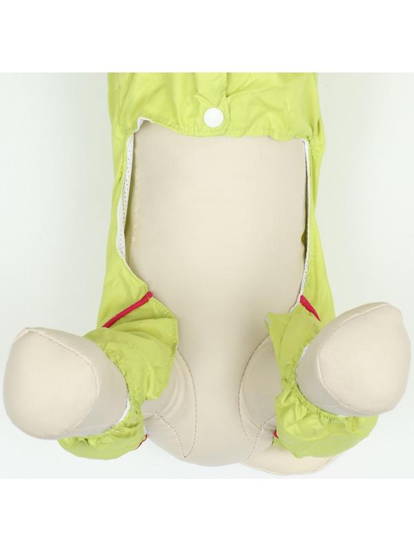 Комбинезон для собак, демисезонный с сумкой, размер М (ДС 29, Ог 37, ОШ 27 см), салатовый