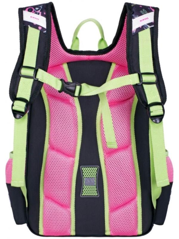 Рюкзак каркасный 39 х 29 х 17 см, Across 640, наполнение: мешок, чёрный/розовый ACR22-640-10