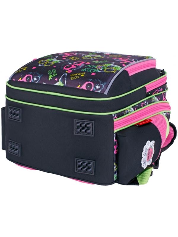 Рюкзак каркасный 39 х 29 х 17 см, Across 640, наполнение: мешок, чёрный/розовый ACR22-640-10