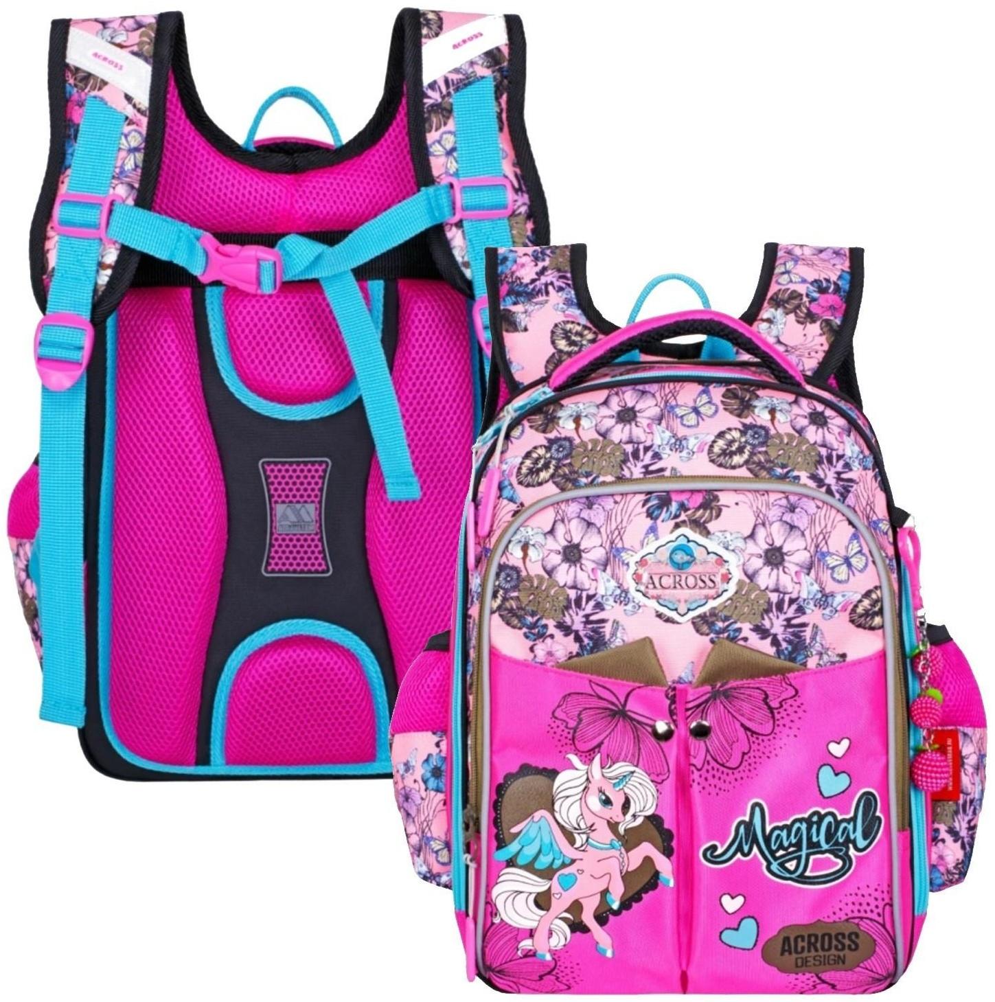 Рюкзак каркасный 35 х 26 х 18 см, Across ACS5, розовый ACS5-4