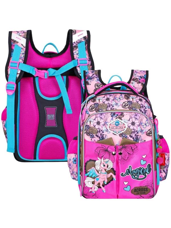 Рюкзак каркасный 35 х 26 х 18 см, Across ACS5, розовый ACS5-4