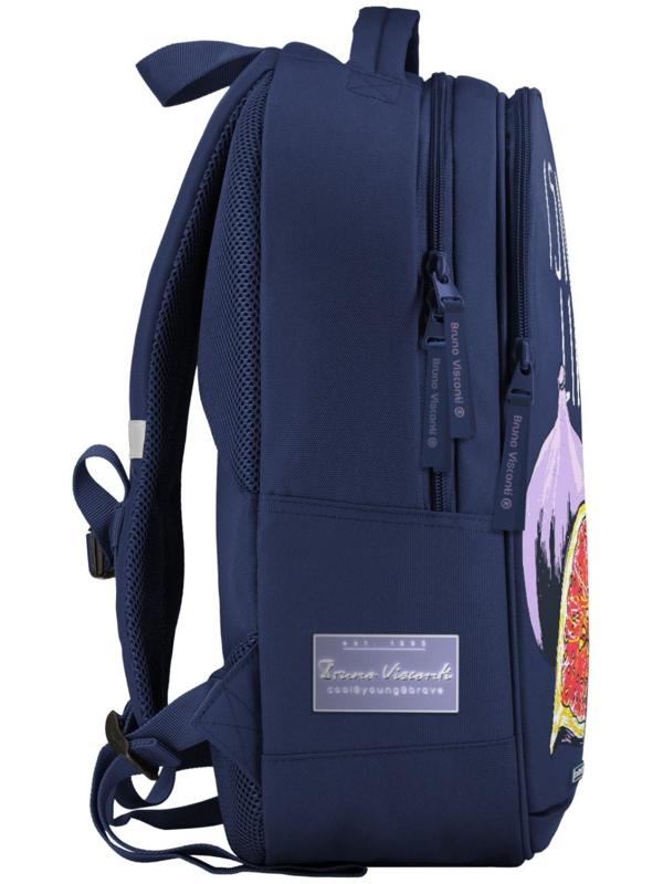 Рюкзак молодежный, 42 х 31 х 14 см, эргономичная спинка, Bruno Visconti 12-008, + пенал 