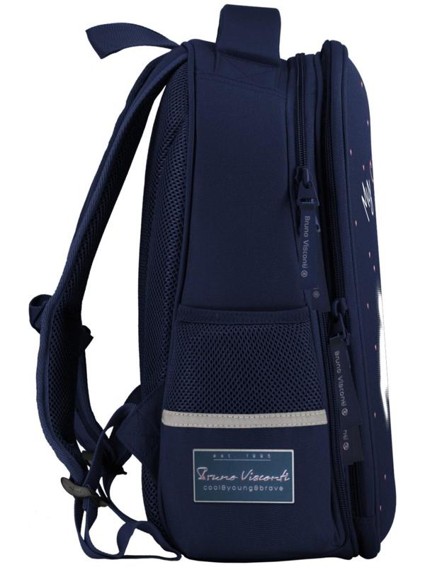 Рюкзак каркасный, 38 х 30 х 20 см, Bruno Visconti 12-001, + пенал, MY CUTE BUNNY