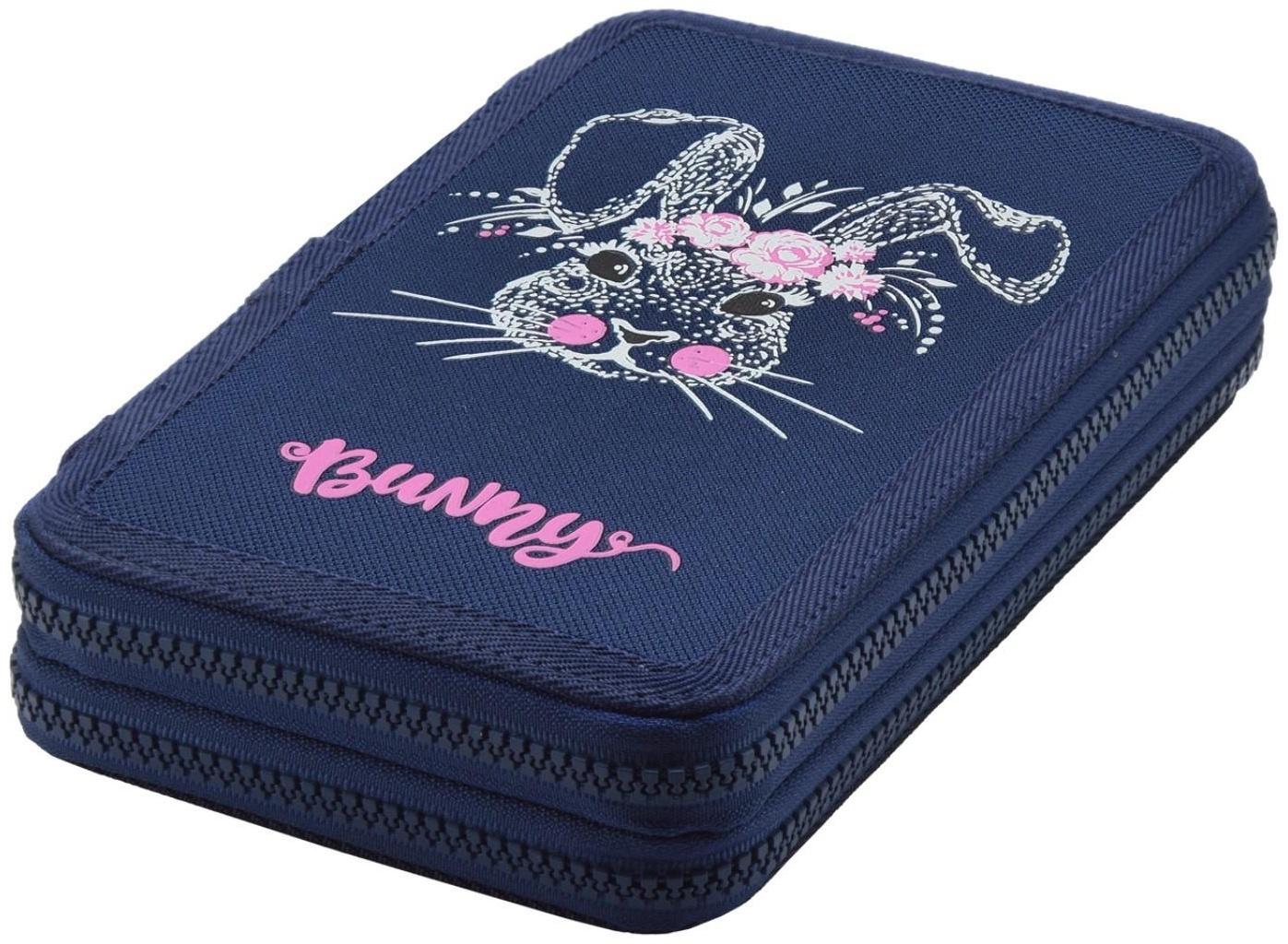 Рюкзак школьный 40 х 30 х 19 см, эргономичная спинка, Bruno Visconti 12-002 + пенал, BUNNY LIFE, синий