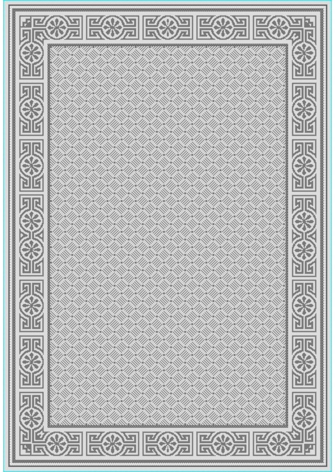Ковер Эко-люкс прямоугольный  80*150 см, 7354/55, ПП 100%, джут