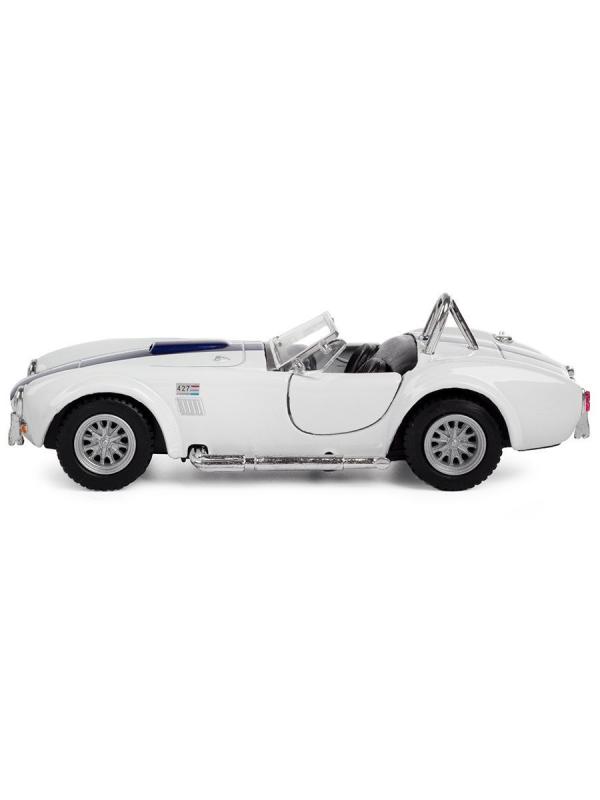 Машинка металлическая Kinsmart 1:32 «1965 Shelby Cobra 427 S/C» KT5322D инерционная / Белый