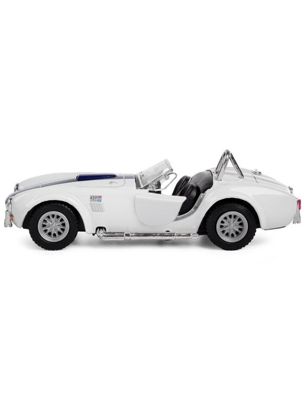 Машинка металлическая Kinsmart 1:32 «1965 Shelby Cobra 427 S/C» KT5322D инерционная / Белый