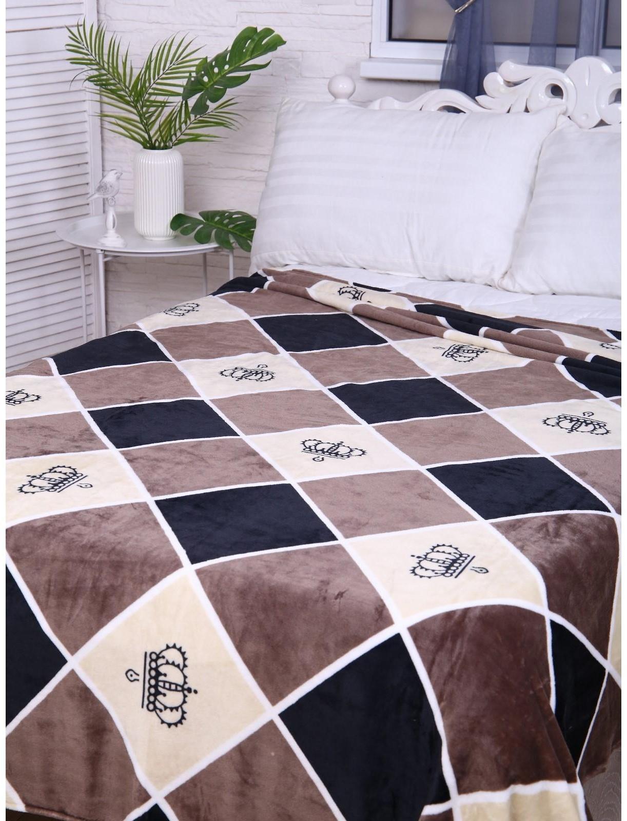 Покрывало Калифорния 180х200см, велсофт 280г/м, 100% полиэстер