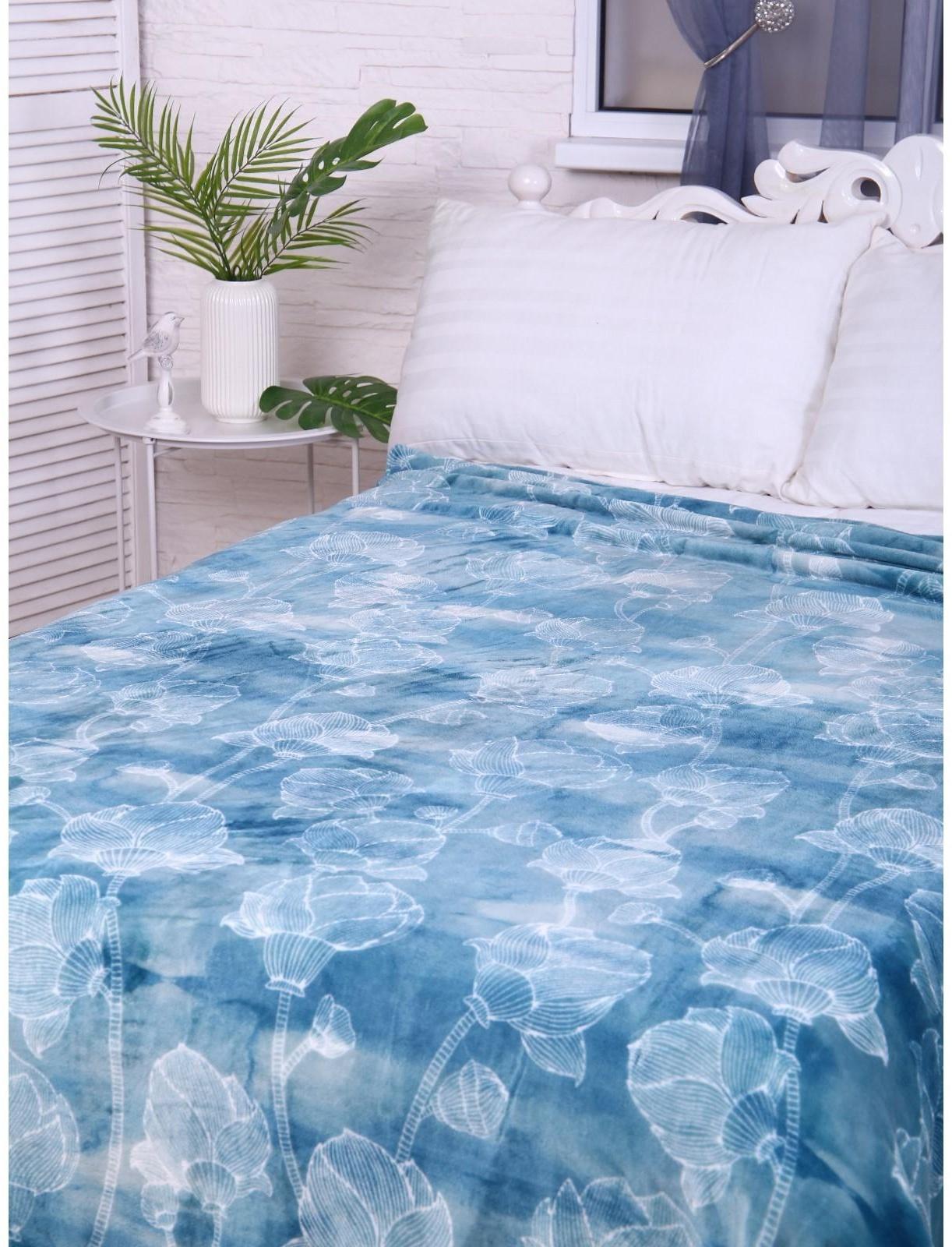 Покрывало Калифорния 180х200см, велсофт 280г/м, 100% полиэстер