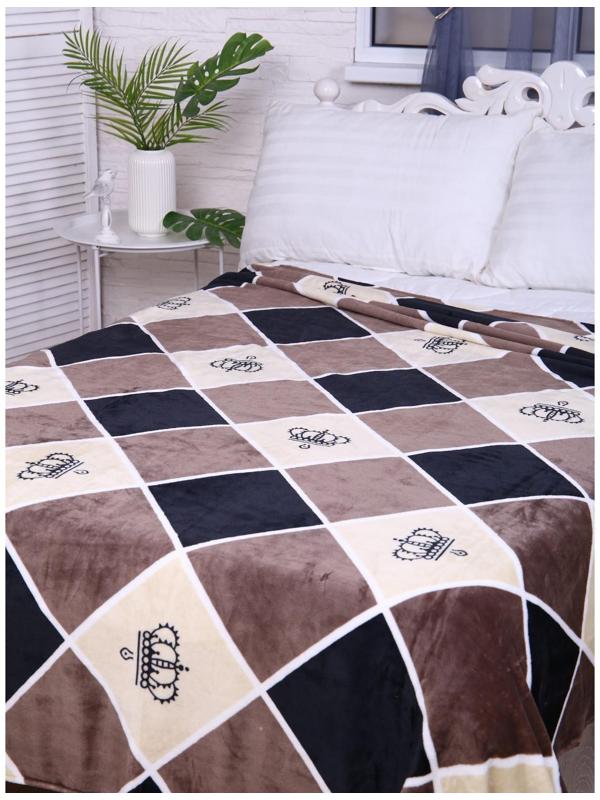 Покрывало Калифорния 150х200см, велсофт 280г/м, 100% полиэстер