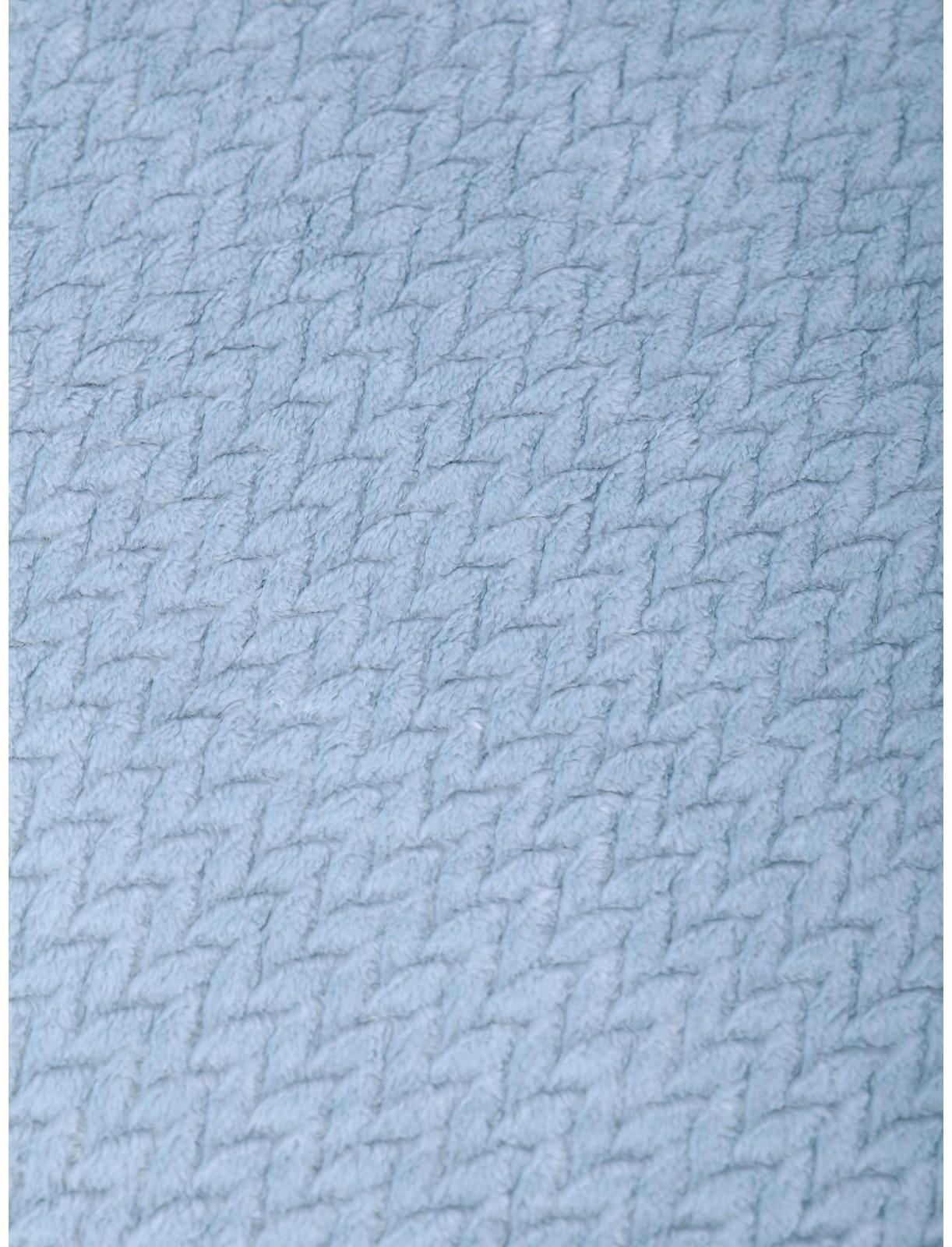 Покрывало Колетта 150х200см, морская волна, велсофт 270г/м, 100% полиэстер