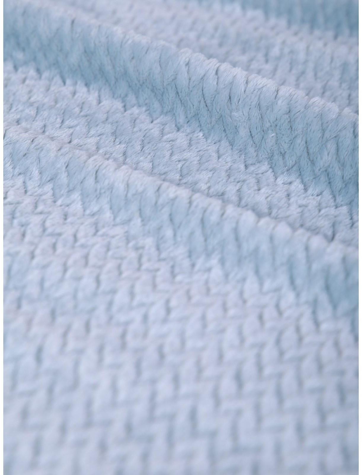 Покрывало Колетта 150х200см, морская волна, велсофт 270г/м, 100% полиэстер