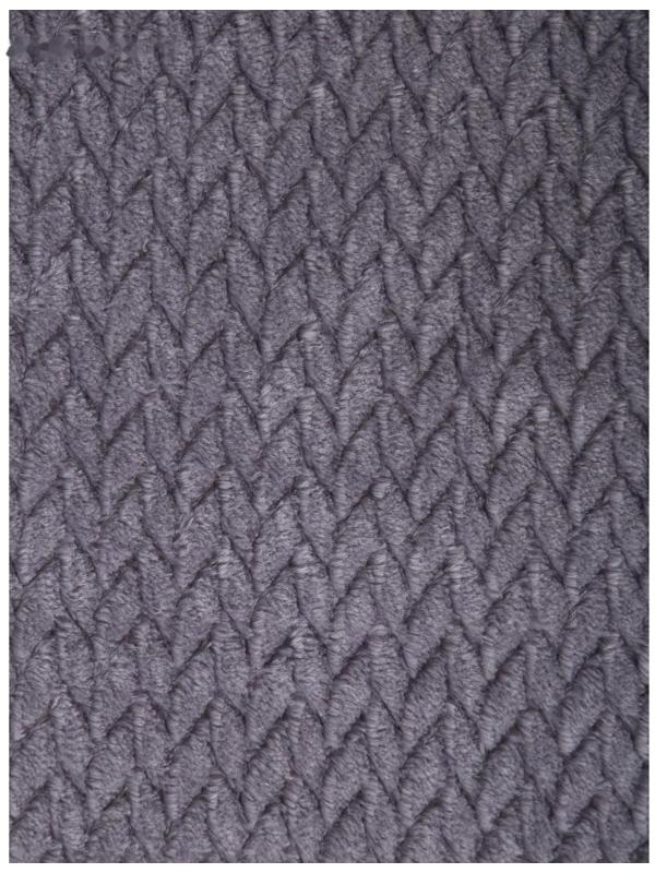 Покрывало Колетта 200х220см, серый, велсофт 270г/м, 100% полиэстер