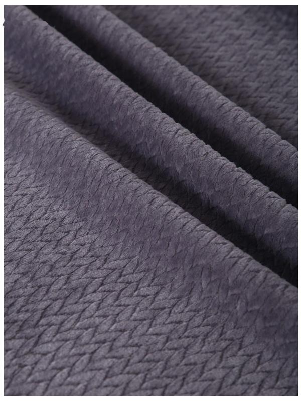 Покрывало Колетта 200х220см, серый, велсофт 270г/м, 100% полиэстер