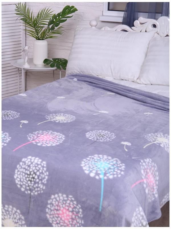 Покрывало Калифорния 150х200см, велсофт 280г/м, 100% полиэстер