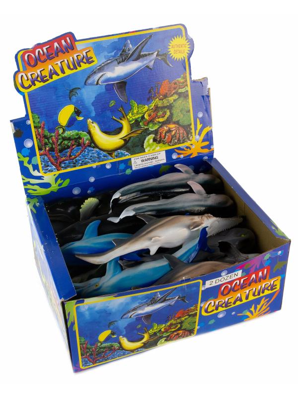 Игрушка резиновая фигурка-пищалка «Акула» 25 см. 117 / 1 шт.