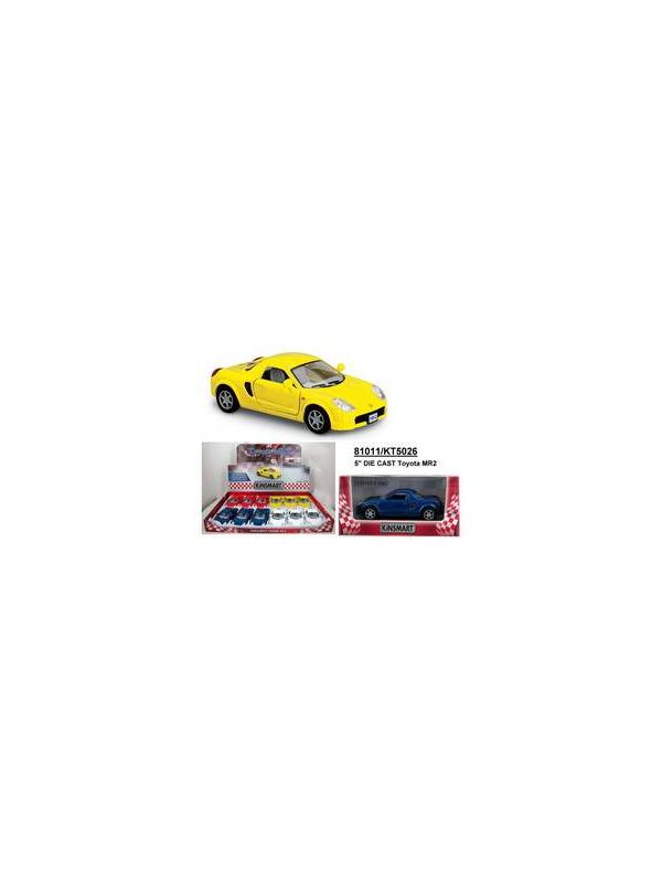 Металлическая машинка Kinsmart 1:32 «Toyota MR-2» KT5026D, инерционная / Микс