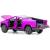 Металлическая машинка XHD 1:32 «Tesla Cybertruck» B3216, 16 см., инерционная, свет, звук / Розовый