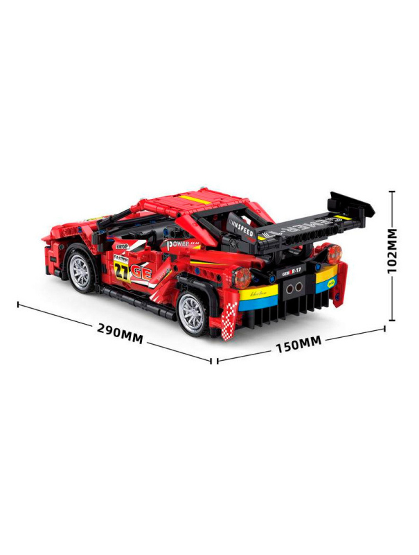Конструктор Zhe Gao «Гоночный автомобиль MOR-27» QL1235 / 678 деталей
