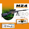Автомат игрушечный M24 130 см с прицелом, мягкими пулями и вылетающими гильзами, KB1221 DARK / Сине-фиолетовый