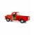 Металлическая машинка Kinsmart 1:32 «1955 Chevy Stepside Pick-up (С принтом)» KT5330DF, инерционная / Оранжевый