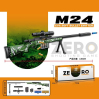 Игрушечное оружие Снайперская винтовка M24 с прицелом, мягкими пулями и вылетающими гильзами, KB1221 130 см. / Зеленый