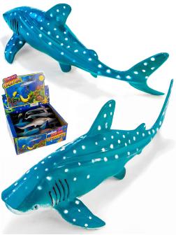 Игрушки резиновые фигурки-пищалки «Китовая акула» 25 см. 117 / 6 шт.