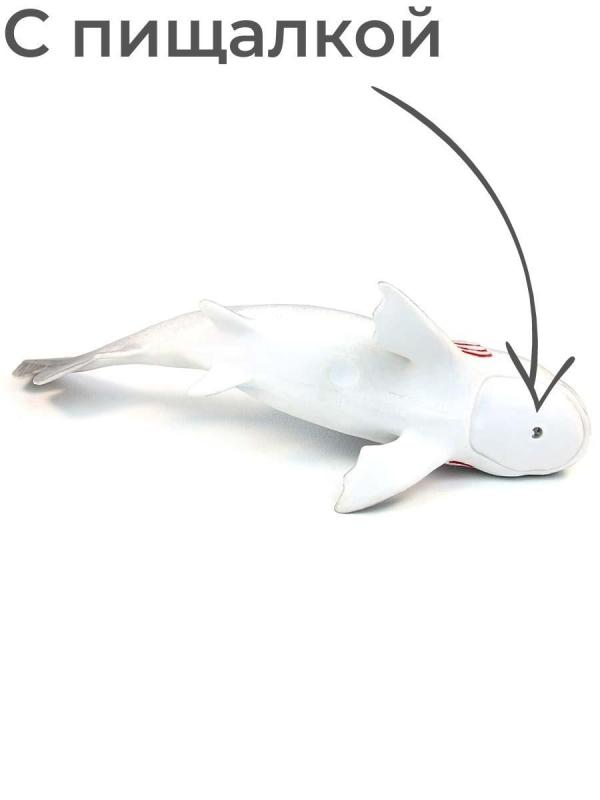 Игрушка резиновая фигурка-пищалка «Акула» 25 см. 117 / 6 шт.