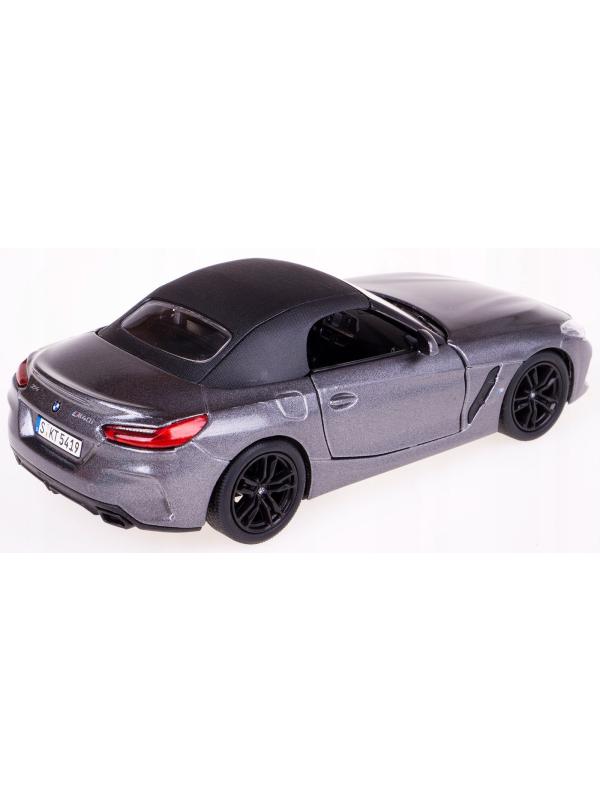 Металлическая машинка Kinsmart 1:34 «BMW Z4» KT5419D, инерционная / Серый