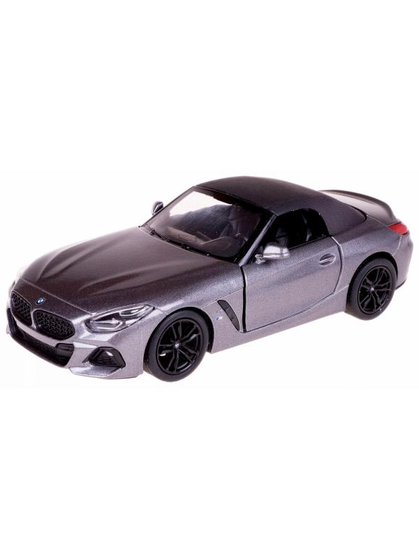 Металлическая машинка Kinsmart 1:34 «BMW Z4» KT5419D, инерционная / Серый