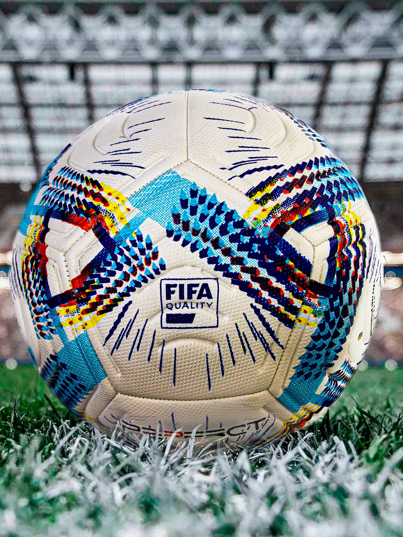 Футбольный мяч профессиональный «Perfect Катар 2022» размер 5, 12 панелей / Белый