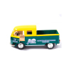 Металлическая машинка Kinsmart 1:34 «1963 Volkswagen Bus Double Cab Pickup (Delivery)» KT5396D инерционная / Желтый