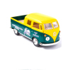 Металлическая машинка Kinsmart 1:34 «1963 Volkswagen Bus Double Cab Pickup (Delivery)» KT5396D инерционная / Желтый