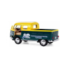 Металлическая машинка Kinsmart 1:34 «1963 Volkswagen Bus Double Cab Pickup (Delivery)» KT5396D инерционная / Желтый