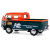 Металлическая машинка Kinsmart 1:34 «1963 Volkswagen Bus Double Cab Pickup (Delivery)» KT5396D инерционная / Оранжевый