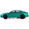 Металлическая машинка ChiMei Model 1:24 «Audi RS7» CM340, 21 см., инерционная, свет, звук / Зеленый