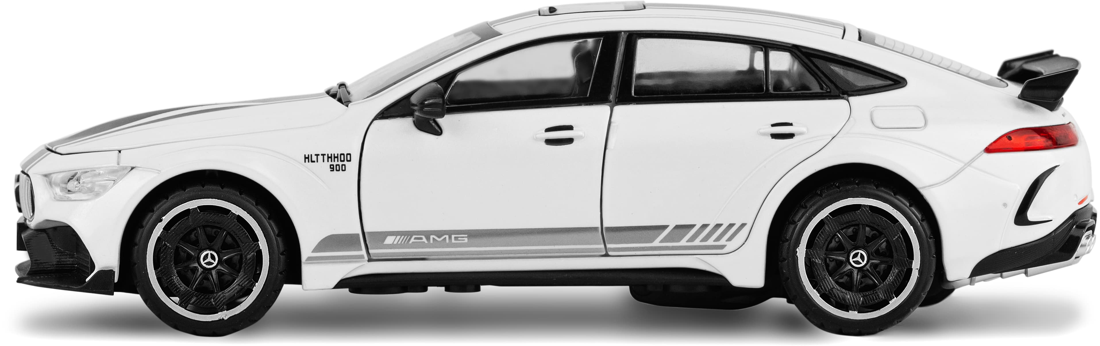 Металлическая машинка ChiMei Model 1:24 «Mercedes AMG GT Brabus» 21 см. CM338, инерционная, свет, звук / Микс