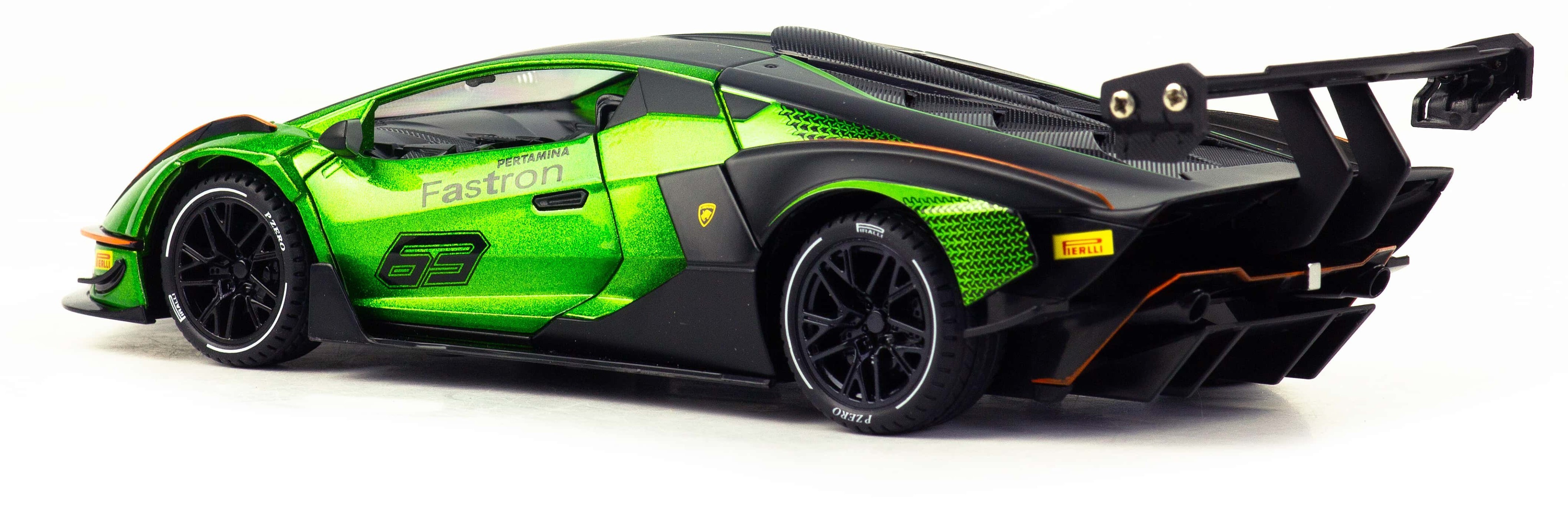 Металлическая машинка Model Car 1:24 «Lamborghini Essenza SCV12» 1900-190, 23 см., инерционная, свет, звук / Микс