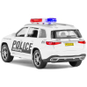 Металлическая машинка ChiMei Model 1:32 «Mercedes-Benz GLS 580: Полиция» CM314-1, 16.5 см., инерционная, свет, звук / Белый