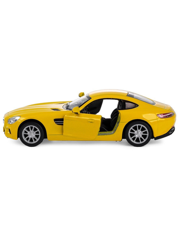 Металлическая машинка Kinsmart 1:36 «Mercedes-AMG GT» KT5388D, инерционная / Желтый