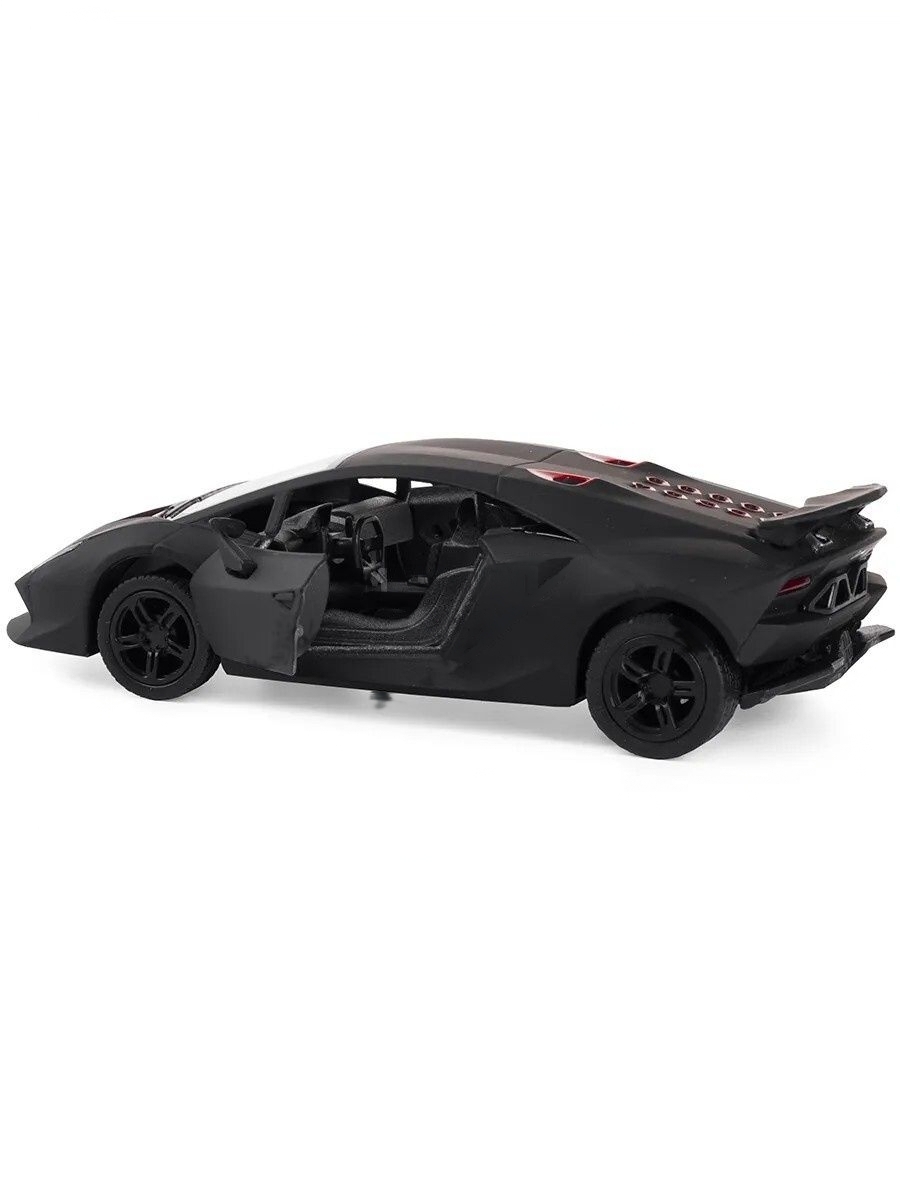 Машинка металлическая Kinsmart 1:38 «Lamborghini Sesto Elemento» KT5359D инерционная / Черный
