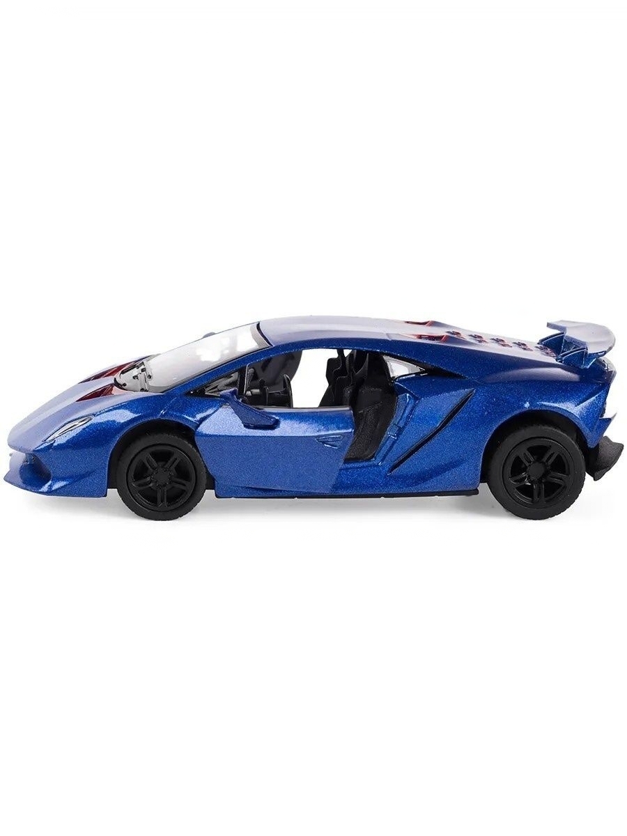 Машинка металлическая Kinsmart 1:38 «Lamborghini Sesto Elemento» KT5359D инерционная / Синий