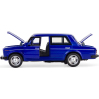Машинка металлическая Wanbao 1:32 «ВАЗ-2106 Жигули» 611AD, 15 см., инерционная, звук, свет / Синий