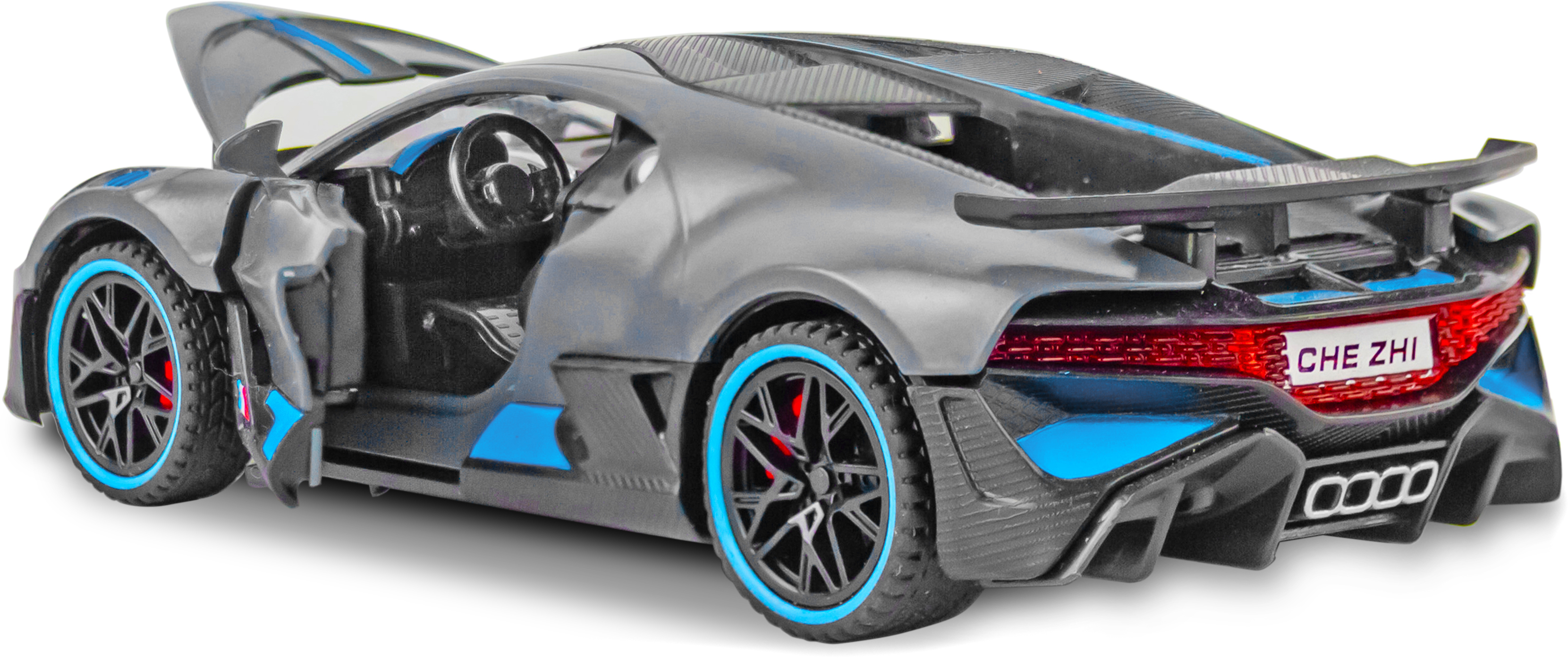 Металлическая машинка Che Zhi 1:32 «Bugatti Divo» CZ48A, 14.5 см., инерционная, свет, звук / Микс