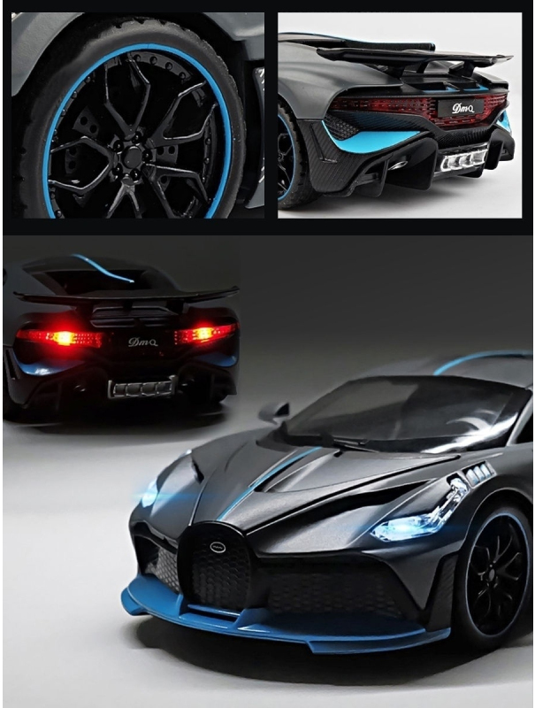 Металлическая машинка Che Zhi 1:32 «Bugatti Divo» CZ48A, 14.5 см., инерционная, свет, звук / Микс