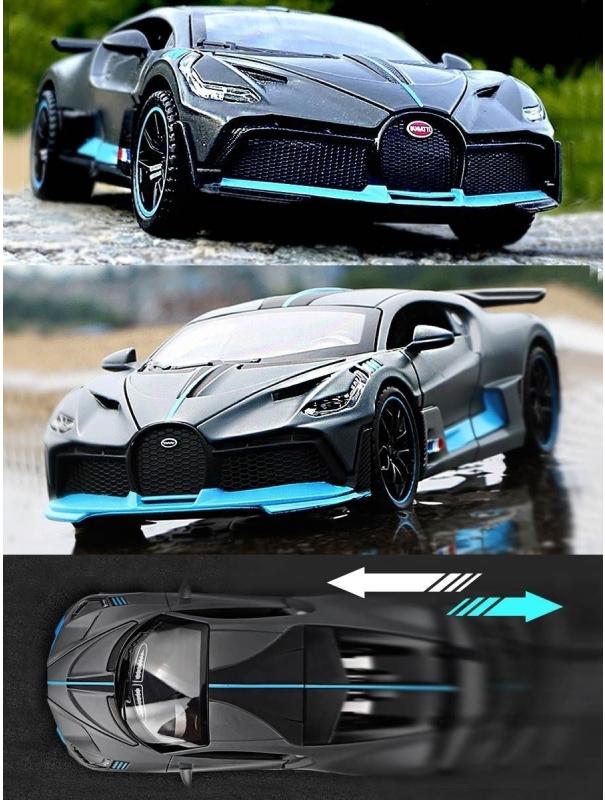 Металлическая машинка Che Zhi 1:32 «Bugatti Divo» CZ48A, 14.5 см., инерционная, свет, звук / Микс