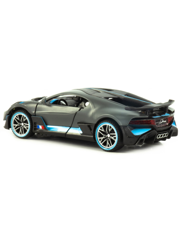 Металлическая машинка Che Zhi 1:32 «Bugatti Divo» CZ48A, 14.5 см., инерционная, свет, звук / Микс