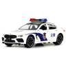 Металлическая машинка Model Car 1:24 «BMW M8 Полиция» А1900-172, 21 см., инерционная, свет, звук / Микс