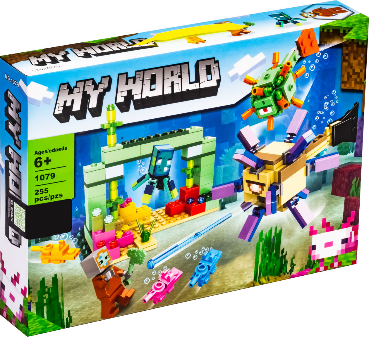 Конструктор «Битва со стражем» 1079 (Minecraft 21180) / 255 деталей