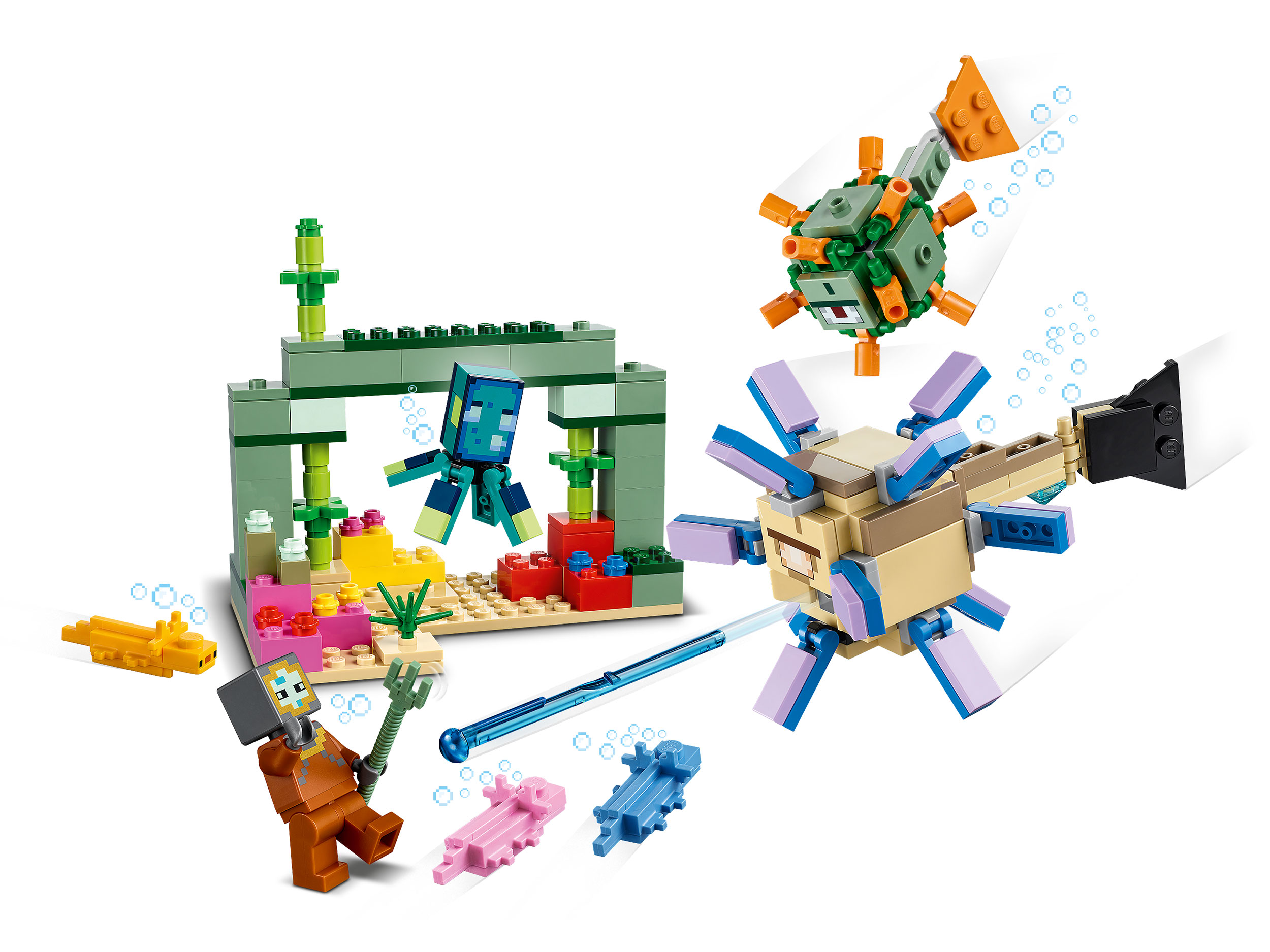 Конструктор «Битва со стражем» 1079 (Minecraft 21180) / 255 деталей